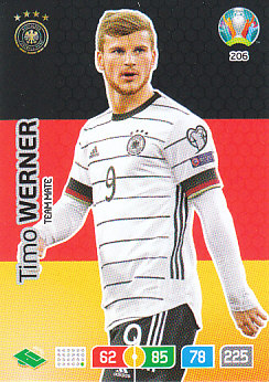 Timo Werner Germany Panini UEFA EURO 2020#206